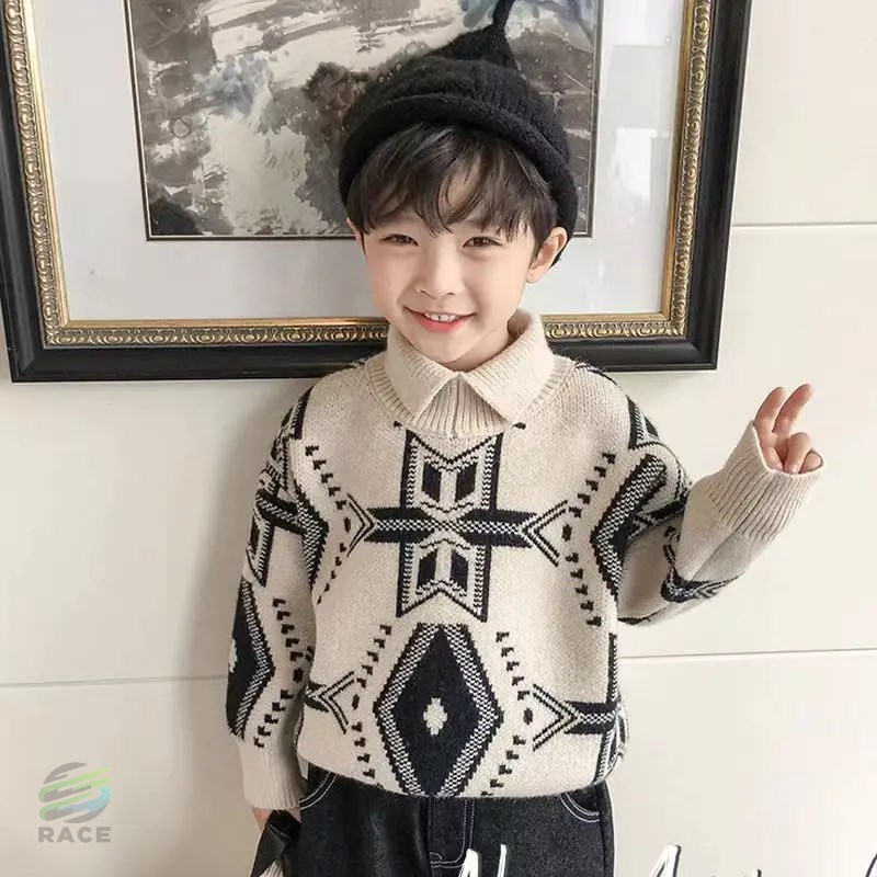 男子用タートルネックセーター ニット カジュアル 子供用 暖く 冬 コレクション2023