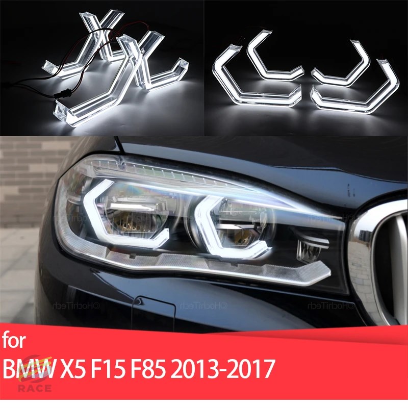 BMW x5 f15 x5m f85 2013-2017用カーアクセサリー MO4ファンコスタイル クリスタルエンジェルアイキット用