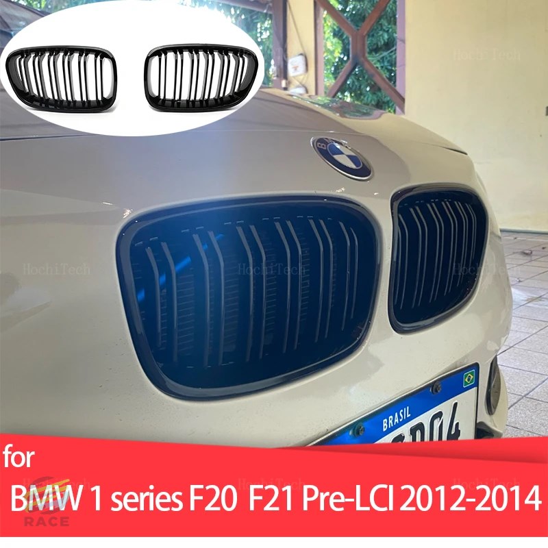 フロントグリル 2ライン BMW 1シリーズ f20 f21 プレci 2011-2015カーアクセサリー