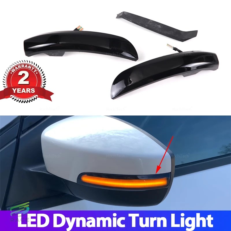 2 Pieces For Ford Escape Kuga II EcoSport 2013 - 2019 LED Rear View Mirror Indicator Light Dynamic Turn Signal Light