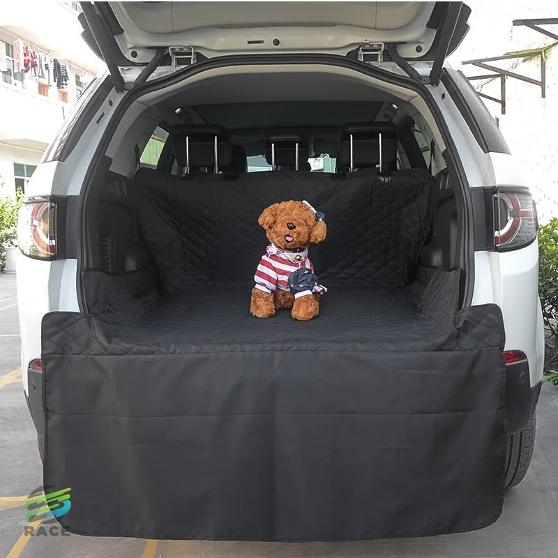 犬トランペットマット トランク 黒 ロング 防水 汚れ防止 クッション カーアクセサリー インテリアデザイン