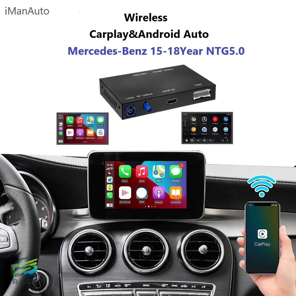 CarPlayワイヤレスインターフェースモジュール メルセデス Android c g lc cla cs gla w176 w205 w222 ng5.0