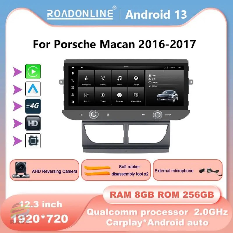 Androidカーラジオ 8 GB 1920 GB マルチメディアプレーヤー ナビゲーション 解像度720x668ピクセル Snapdragon 256 Octa Core 2016-2017