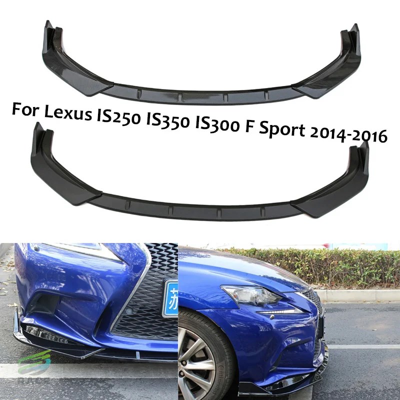 リアバンパーリップスポイラー フロントアンダーバンパーキット デフレクタープロテクター カーガード スポーツ 2014-2016 Lexus is250